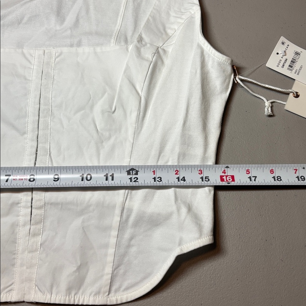 Good American White Poplin Corset - Picture 14 of 15
